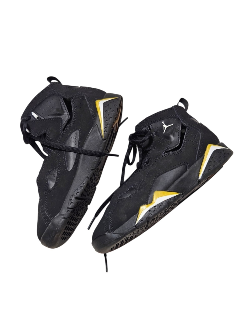 AIR JORDAN 7 Retro Citrus Black Gold Yellow Sneakers Kids Size 1Y DJ2778-081